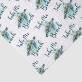 Bring mich zum Strand, Sea Turtle Seidenpapier (Ausschnitt)