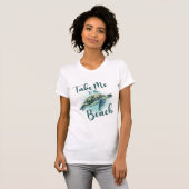 Bring mich zum Strand, Sea Turtle T-Shirt (Vorne ganz)