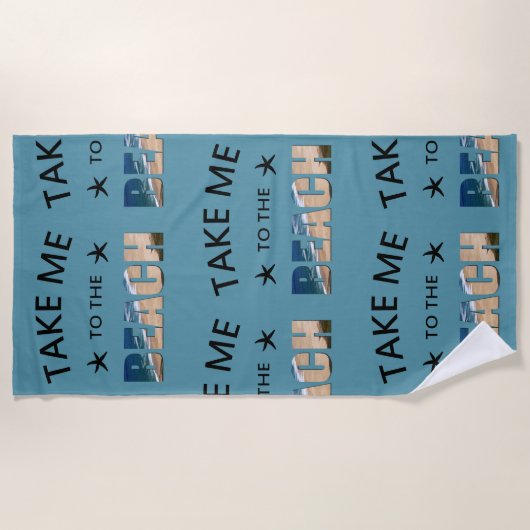 Bring mich zum Strand Strandtuch (Vorderseite)