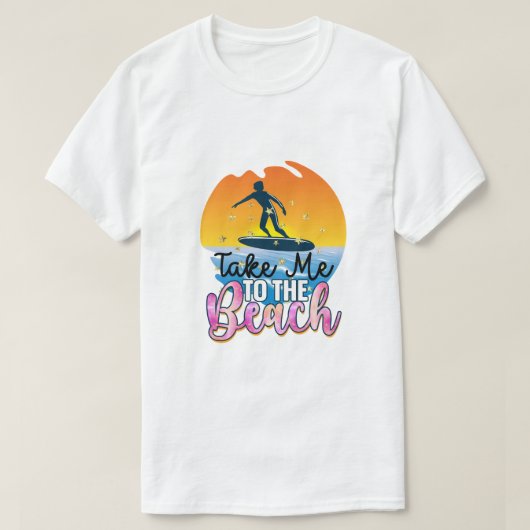 Bring mich zum Strand T-Shirt (Design vorne)