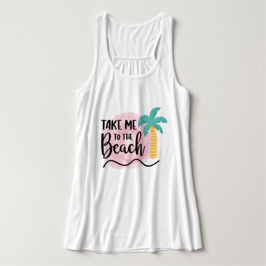 Bring mich zum Strand Tank Top (Design Vorderseite)