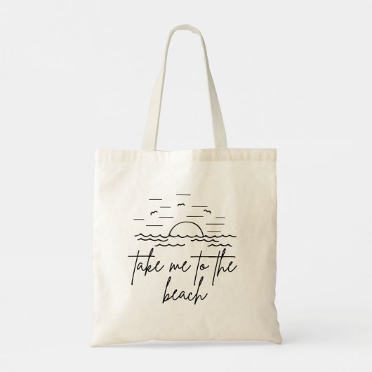 Bring mich zum Strand Tragetasche (Rückseite)