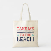 Bring mich zum Strand Tragetasche (Rückseite)