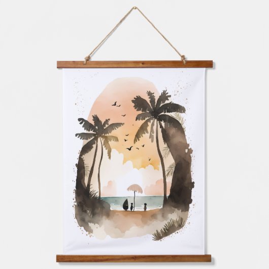 Bring mich zum Strand Wandteppich Mit Holzrahmen (Vorderseite)