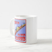 Bring mich zum Zirkus (Zirkuszug) doppelseitig Kaffeetasse (Vorderseite Links)