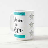 Bring mich zur Niedlichen Schildkröte Kaffeetasse (Vorderseite Links)