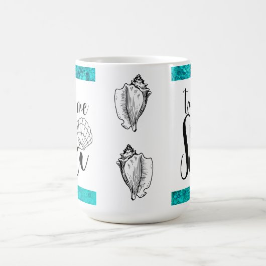 Bring mich zur Sea Conch Muschel Kaffeetasse (Mittel)