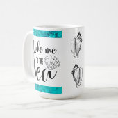 Bring mich zur Sea Conch Muschel Kaffeetasse (Vorderseite Links)