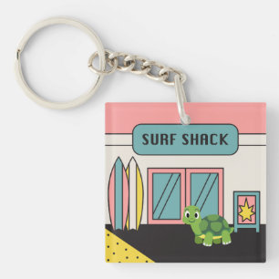 Bring mich zur Strand-Surf-Hütte-Schildkröte Schlü Schlüsselanhänger
