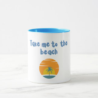 Bring mich zur Tasse am Strand