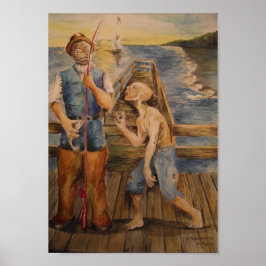 Bring mir bei, wie man fischen kann poster