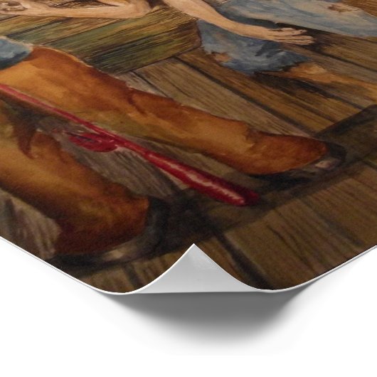 Bring mir bei, wie man fischen kann poster (Ecke)