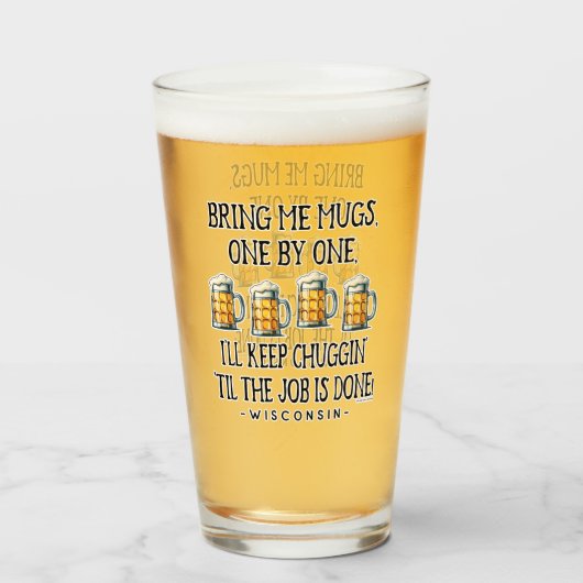 Bring mir Bierkrüge Glas (Vorne (Gefüllt))