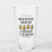 Bring mir Bierkrüge Glas (Vorderseite)