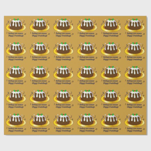 Bring mir ein paar Figgy Pudding zu Weihnachten Geschenkpapier (Flach)