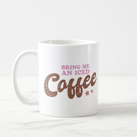 Bring mir einen Eiskaffee. Kaffeetasse (Links)