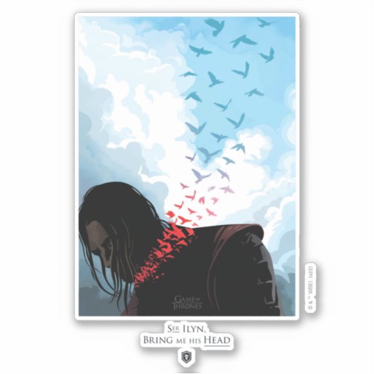 Bring mir seinen Kopf Aufkleber (Vorderseite)