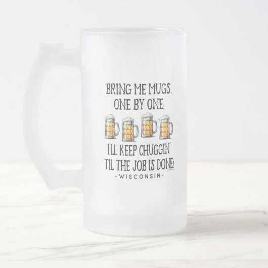 Bring mir Tasse Mattierte Glass-Tasse (Links)