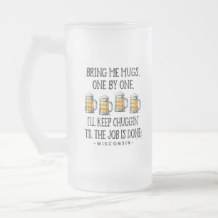 Bring mir Tassen Frosted Glass Mug