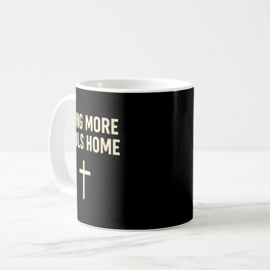 Bring More Souls Home Christian Faith Jesus Design Kaffeetasse (Vorderseite Links)