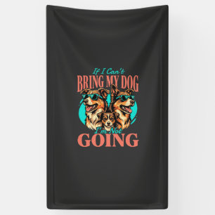 Bring My Dog Retro Hundeliebhaber Banner