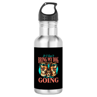 Bring My Dog Retro Hundeliebhaber Edelstahlflasche
