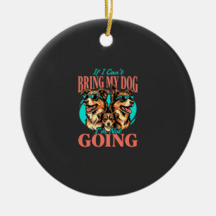 Bring My Dog Retro Hundeliebhaber Keramik Ornament