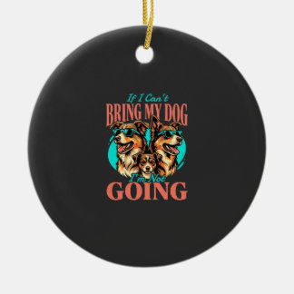 Bring My Dog Retro Hundeliebhaber Keramik Ornament