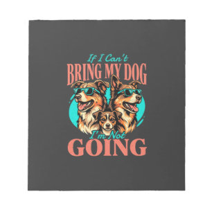 Bring My Dog Retro Hundeliebhaber Notizblock