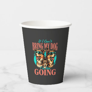 Bring My Dog Retro Hundeliebhaber Pappbecher