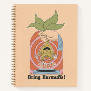 "Bring Ohrenschützer!" Screaming Mandrake Grafik Notizblock