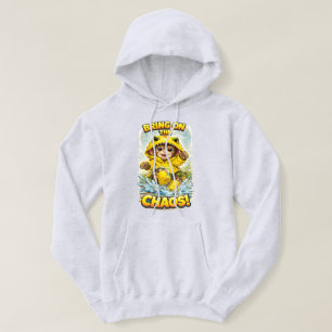 Bring on the Chaos Hoodie Cute Rain Dino