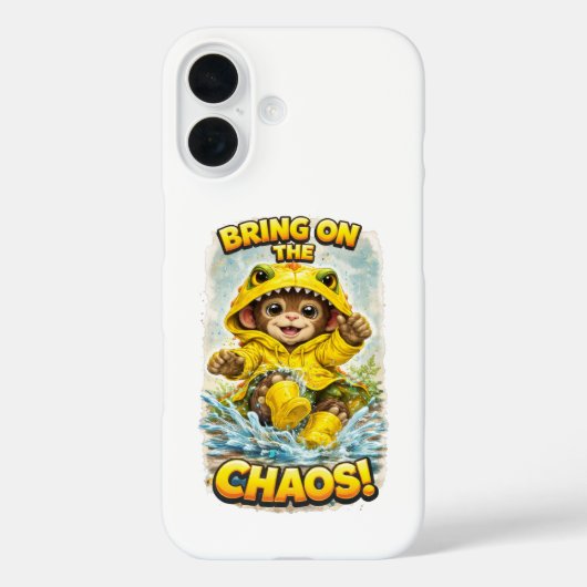Bring on the Chaos iPhone Case Cute Dino (Rückseite)