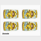 Bring on the Chaos Sticker Cute Dino (Blatt)