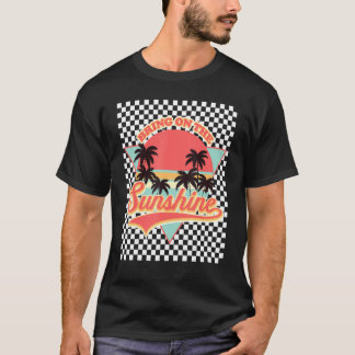 Bring On The Sunshine Sommer 2022 Kariert Vintage T-Shirt