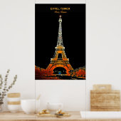 Bring Paris Zuhause: Eiffelturm Travel Poster (Küche)