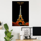 Bring Paris Zuhause: Eiffelturm Travel Poster (Heimbüro)