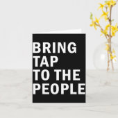 Bring Tap To The People Tap Dance Rhythm Quote  Karte (Gelbe Blume)