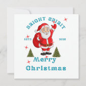 Bring the holiday cheer to life with Santa design  Einladung (Vorderseite)