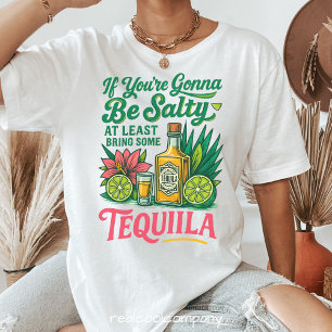 Bring wenigstens Tequila Lustiges Tequila-Liebhabe Tri-Blend Shirt