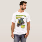 Bring Your Caboose to Work Day (Grüner Caboose) T-Shirt (Vorne ganz)
