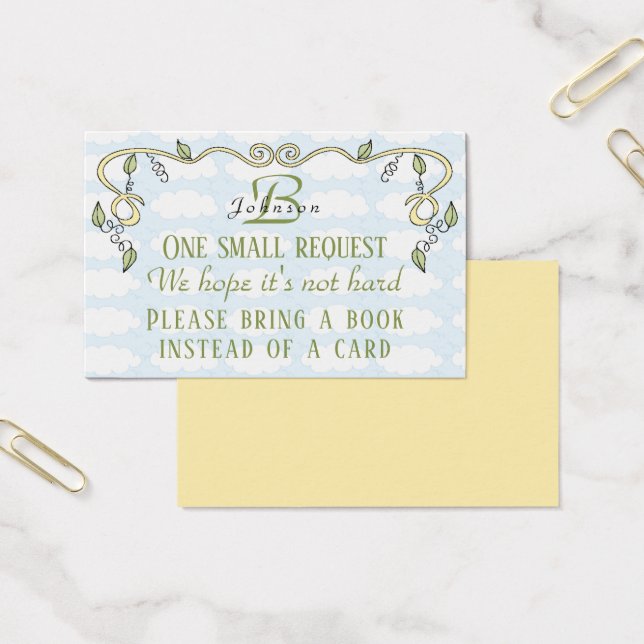 BringABook "Castle/Yellow" Beilage Karte/personali (Büro)