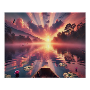 🌄 bringen die Magie der 🌄 Sonnenuntergang Poster