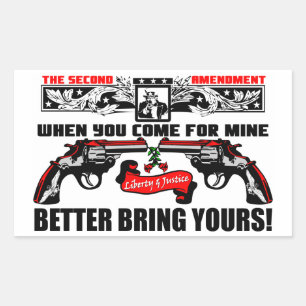 Bringen Sie besser Ihre mit! Rechteckiger Aufkleber