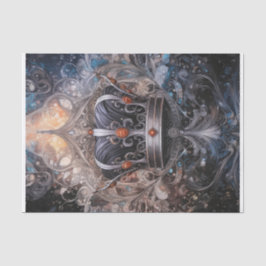 Bringen Sie Bling, Gold und Ruby Crown an Seidenpapier