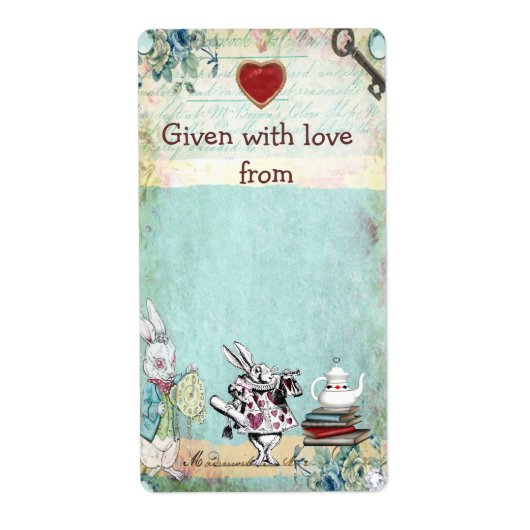 Bringen Sie Buchzeichen für eine Alice im Wunderla (Vorne)