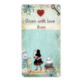 Bringen Sie Buchzeichen für eine Alice im Wunderla (Vorne)