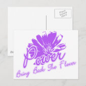 Bringen Sie den Power der Blume zurück Postkarte (Vorne/Hinten)