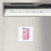 Bringen Sie den rosa Brustkrebs-Warnhinweis für Kl Magnet (In Situ (Geschirrspüler))
