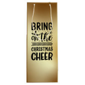 Bringen Sie den Weihnachts-Chef-Weinbeutel an Geschenktüte Für Weinflaschen (Rückseite)